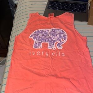 Coral ivory ella tank
